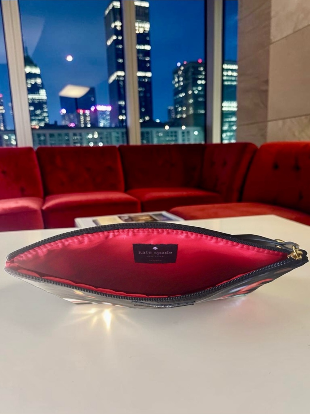 Kate Spade x Qantas Bright Lights Big City Clutch Rare Collab - Picture 4 of 6